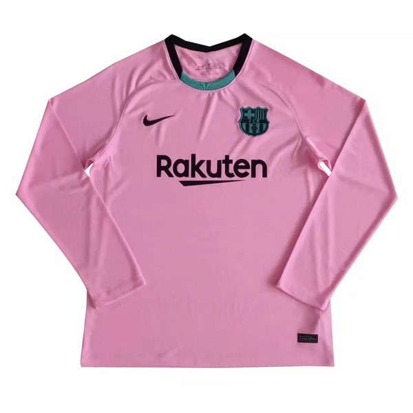 Tailandia Camiseta Barcelona 3ª ML 2020-2021 Rosa